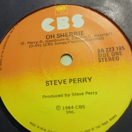 Oh Sherrie 7" by Steve Perry on vinyl