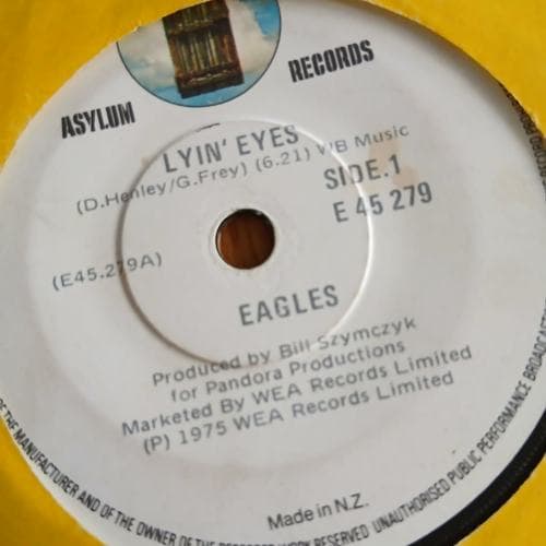 Lyin' Eyes 7" by Eagles on vinyl