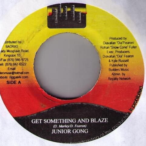Get Something And Blaze 7" by Jr. Gong (Damian Marley) on vinyl